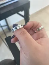 Vintage Ancient Silver Color Happy Smiling Face Open Rings for Women Punk Hip Hop Adjustable