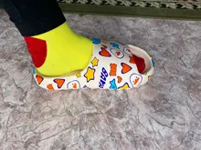 WEH-Zapatillas de casa de lujo para hombre, chanclas informales de playa con Graffiti, zapatos de dibujos animados de calidad EVA, 2020