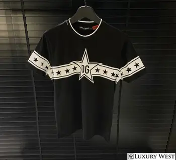 

T shirt Slim Fit black t shirt men %100 Cotton print new session luxury wear