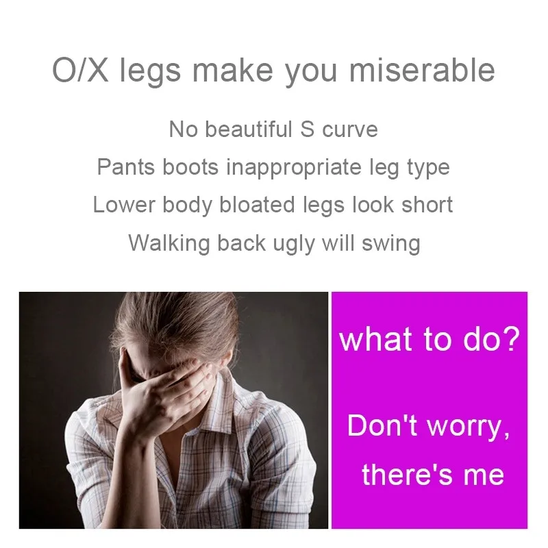 Ортопедические фиолетовые 3 шт./компл. Корректор осанки о ног/X тип бандаж