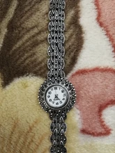Kinel-Reloj de pulsera antiguo tibetano de cuarzo plata para mujer, pulsera de lujo, relojes de vestir para mujer, regalos de joyería de cristal
