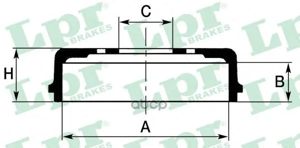 Барабан Тормозной Toyota Hilux 88-05 Lpr 7d0363 Lpr арт. 7D0363