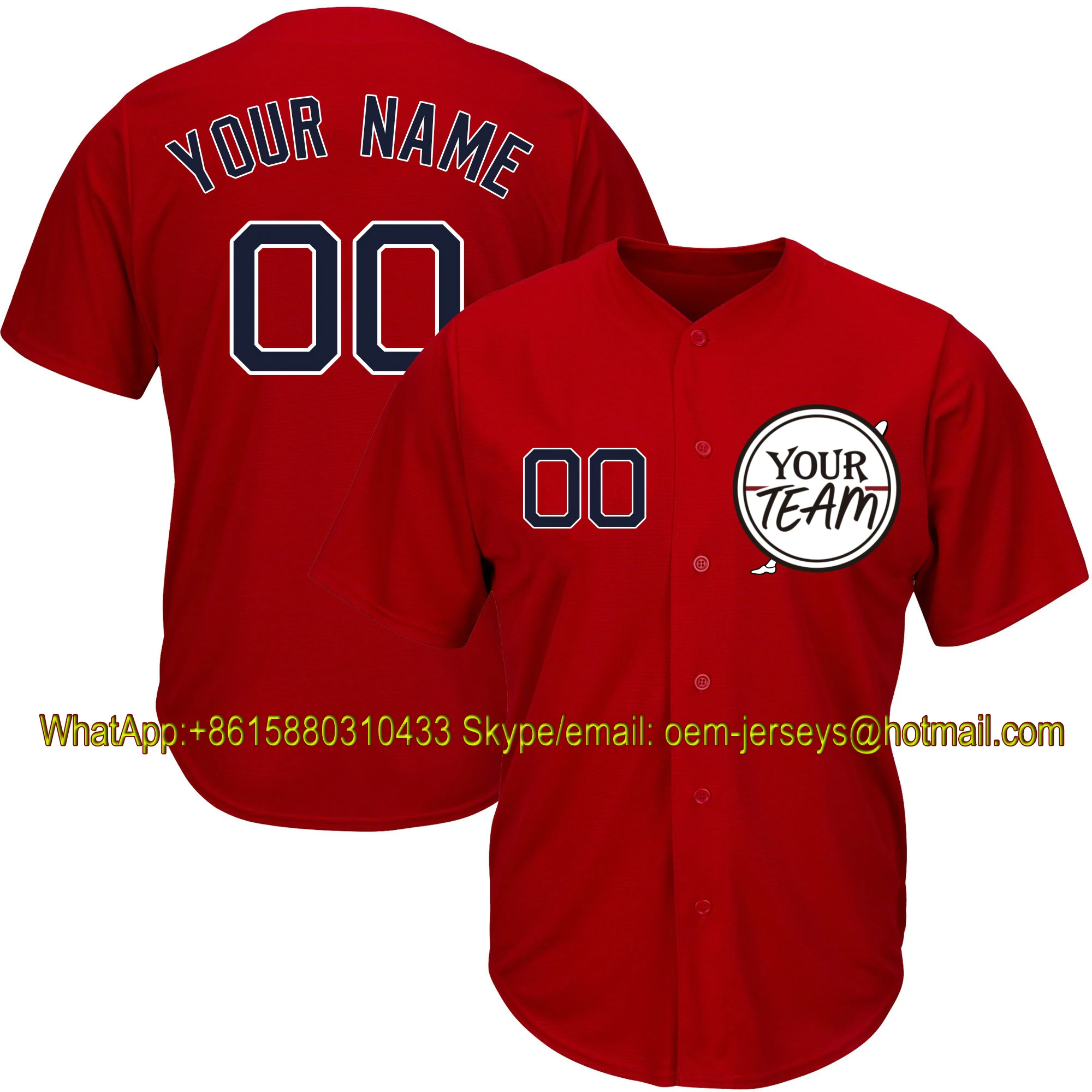 red softball jerseys