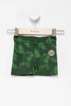 

DeFacto BabyBoy Casual Shorts Boys Summer Green Leaf Prints Bottom Shorts Kids Elastic Short-J3507A218HS