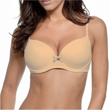 

BRA RENATO CROSSBOW MOD AMBER MICROFIBER PADDING GEL PUSH UP NUDE