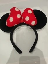 ZAFILLE-cintas para el pelo de orejas de Minnie para niña, cinta para el pelo para sesión de fotos, sombreros de fiesta de cumpleaños, accesorios para el cabello para niña