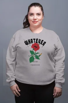 

Angemiel Wear Whatever You Want Forever Gray Female Sweatshirt