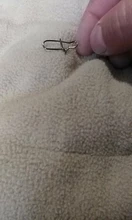 30 unids/lote de gancho de acero inoxidable rápido Clip cerradura Snap giratorio de pesca de anillos de seguridad fotos conector de gancho pesca Pesca