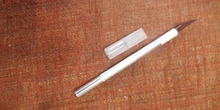 Cortador de cuchillos de grabado artesanal mango de Metal grabado antideslizante Hobby papelería utilidad cuchillo teléfono móvil DIY herramientas manuales de reparación