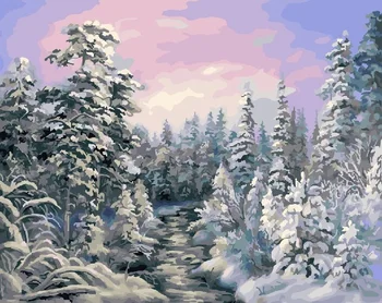 

Painting by numbers paintboy GX 23062 winter frost 40x50 cm