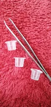 Tazas de tinta desechables de plástico para tatuaje, pigmento de maquillaje permanente, soporte claro tapa de recipiente, accesorio de tatuaje, 100 unidades, S/M/L