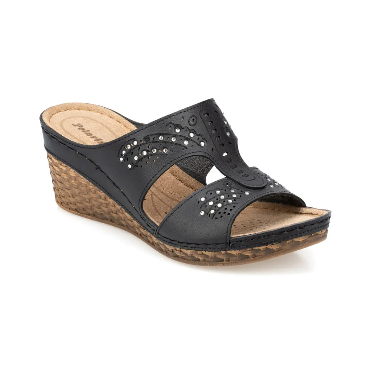 

FLO 91.157446.Z Black Female Slippers Polaris