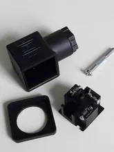 Coil-Connector Solenoid-Valve Plug for DC24VAC220VDC12V DIN43650 1pc A/B/c