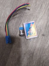 Switch Ring-Lamp-Power Symbol-Button Led-Light Metal 16mm Waterproof Self-Lock NO 1NO1NC