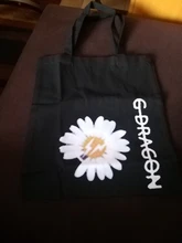 Los estudiantes bolsa de gran capacidad colección de Fans bolsa de lona G-diseño de dragón bolso de hombro PEACEMINUSONE bolsa de almacenamiento