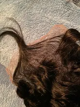 Encaje Frontal transparente con mechones, extensiones con ondas al agua, mechones con Frontal Miss Cara 100%, cabello humano Remy