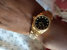 Marca CHENXI de lujo dorado con diamantes de imitación para mujer, resistente al agua, de cuarzo