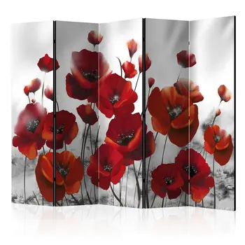 

Windbreak-Poppies in the Moonlight II [Room Dividers]