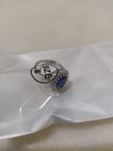 Anillo de princesa de circón azul transparente para mujer, joya de compromiso para fiesta, joyería exquisita, decoración para novia