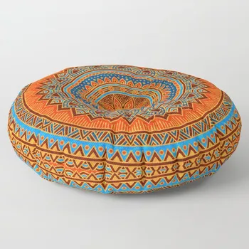 

Mandala Floor Pillow Orange