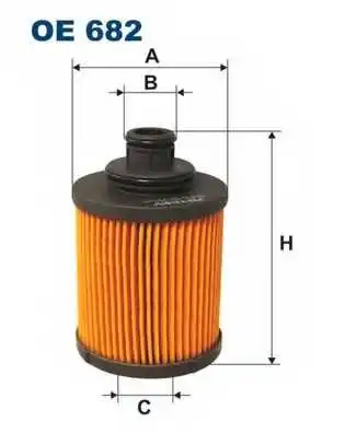 Фильтр масляный PSA/FORD/FIAT/OPEL 1.3 DIESEL FILTRON OE682 |