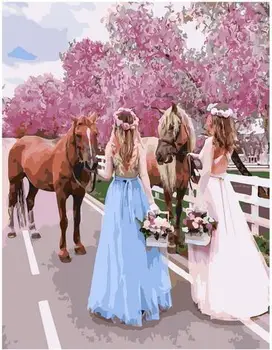 

Picture by numbers GX 33466 Lady and the rocks 40*50