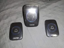 Timbre inalámbrico CACAZI 60 Chime 110DB 300M a prueba de agua remoto EU AU UK US Plug Smart Door Bell Battery 1 botón 1 2 3 receptor