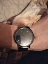 Reloj de pulsera de cuarzo analógico de acero inoxidable para hombre, cronógrafo minimalista de negocios, de lujo, color negro, 2021