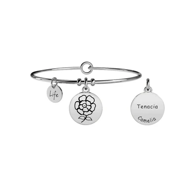 

KIDULT-316L STAINLESS STEEL BRACELET WITH CAMELLIA PENDANT TENACITY-COD 231616
