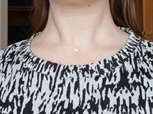 DoreenBeads de moda Invisible transparente línea de pesca collar de diamante de imitación de cuello de encaje de las mujeres joyería minimalista