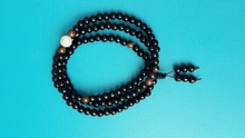 Pulsera de terapia magnética de obsidiana negra, piedra Natural, para pérdida de peso, Unisex, adelgazamiento, cuidado de la salud, 1 ud.