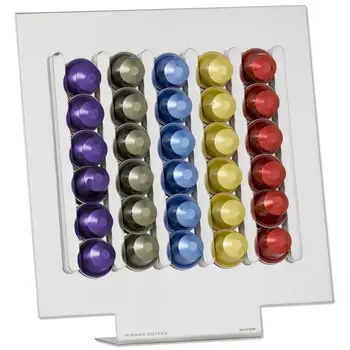 

Capsule Dispenser ideal for Nespresso Capsule coffee color silver AcciaioMACOM26.23
