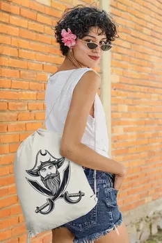 

Angemiel Bag Pirate And Swords Cloth Backpack