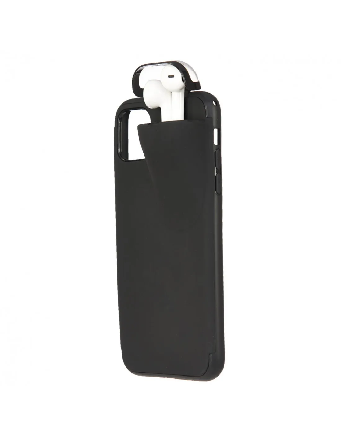 Black headphone Holder case for iPhone 11 Pro Max