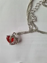 Las señoras de lujo collar caliente collar de 6 colores de clase superior de moda de señora colgante de corazón joyería de cristales para collar niñas joyería de las mujeres