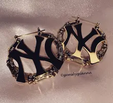 DOREMI-pendientes de aro de bambú de acero inoxidable, personalizables, con nombre, estilo bambú, con palabras llamativas