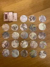 Lote de 46 unidades de pegatinas adhesivas de Estilo Vintage para decorar álbumes, diarios, artículos de papelería para decoración, regalo para niños