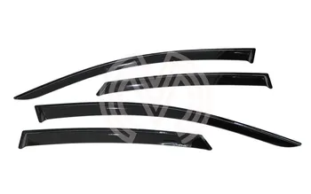 

Дефлекторы боковых окон для Audi A6 седан (C6) 2005-2011 ветровики украшение стайлинг защита от дождя грязи солнца тюнинг