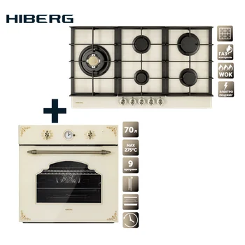 

Set hob gas HIBERG VM 9055 RY + electric oven HIBERG VM 6395 Y