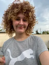 NNZES-peluca Afro rizada para mujeres negras, pelo largo sintético con flequillo, color negro y gris, 14 pulgadas