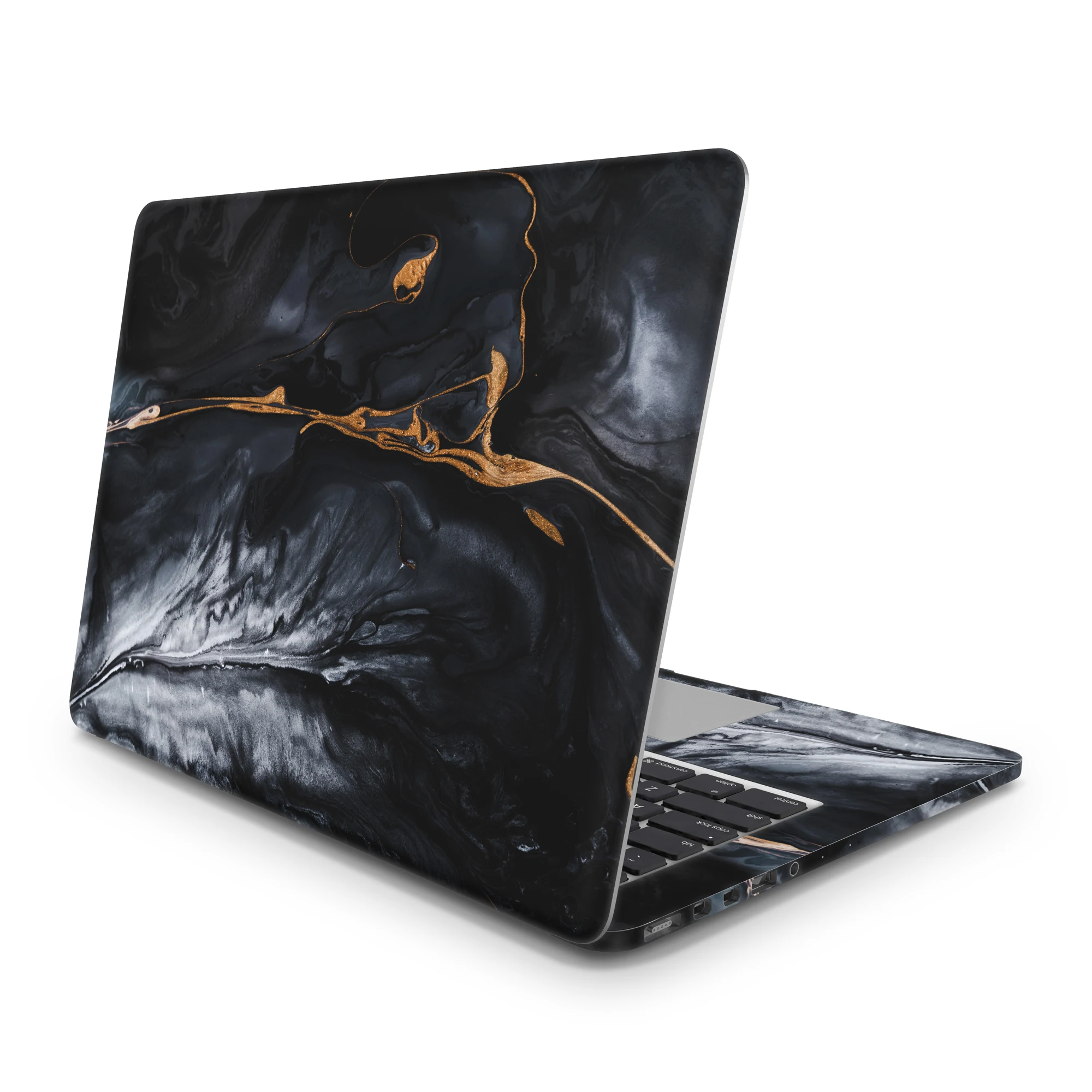 

Sticker Master Black Gold Marbleized Laptop Vinyl Sticker Skin Cover For 10 12 13 14 15.4 15.6 16 17 19 " Inc Notebook Decal For Macbook,Asus,Acer,Hp,Lenovo,Huawei,Dell,Msi,Apple,Toshiba,Compaq