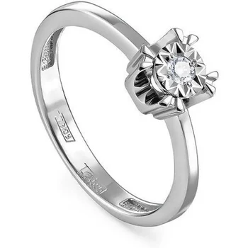 

Kabarovsky ring with 1 white gold diamond