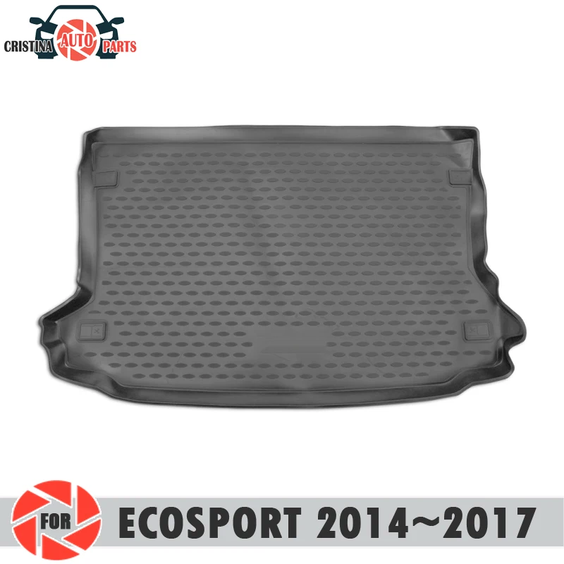 Коврик для багажника Ford Ecosport~ Коврик для пола багажника нескользящий полиуретановый грязезащитный багажник для стайлинга автомобиля