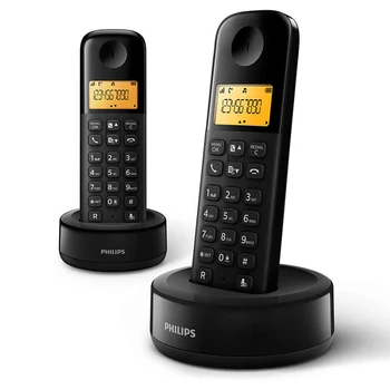 

Wireless Phone Philips D1602B/01 1,6" 300 mAh GAP (2 pcs) Black