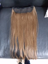 Isheeny-Pinzas de pelo brasileño de una pieza, 14 , 18, 22 , 5 Clips, Remy, extensiones de pelo humano