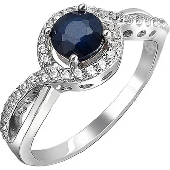 

Esthete ring with sapphire and cubic zirconia