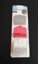 Peines guía no tóxicos, cómodos, duraderos, guía de corte, peine de límite, herramienta de corte de pelo de repuesto para peluquero, 3 uds.