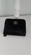 FONMOR-cartera de piel sintética de cocodrilo para mujer, cartera pequeña, tarjetero para tarjetas bancarias, monedero con cremallera