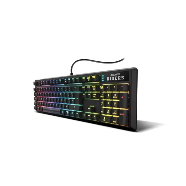 Игровая клавиатура Movistar Rider Krom NXKROMRIDERSK RGB USB Black