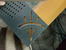Regla de trabajo de madera, medidor de ángulo de inglete 3D, herramienta de medida de tamaño cuadrado